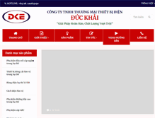 Tablet Screenshot of dke.com.vn