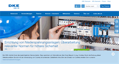 Desktop Screenshot of dke.de